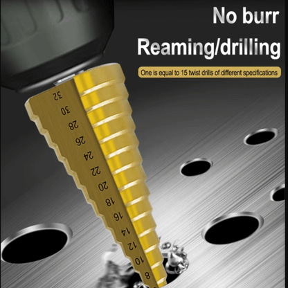 Drill Any Size Hole in Seconds – Titanium Step Bit Set